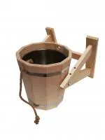 Обливное ведро с нержавеющей вставкой, 12л, ОЛЬХА