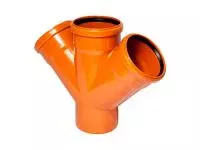 Крестовина для наружной канализации 110/110/110 х45 РосТурПласт