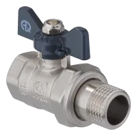 Кран шаровой со сгоном, бабочка  полнопроходной,вн-нар запорная и регулирующая арматура AQUALINK