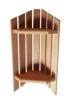 Полка угловая 2-х уровневая, ОЛЬХА