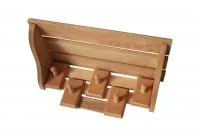 Полка комбинированная 5 креплений, ОЛЬХА