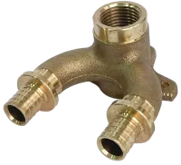 STOUT SFA-0040-001612 Проточный настенный угольник  бронзовый для труб из сшитого полиэтилена