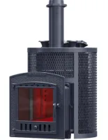 Печь для бани ТехноЛит AVANGARD ЗК 25 (П2) Ураган в круглой сетке