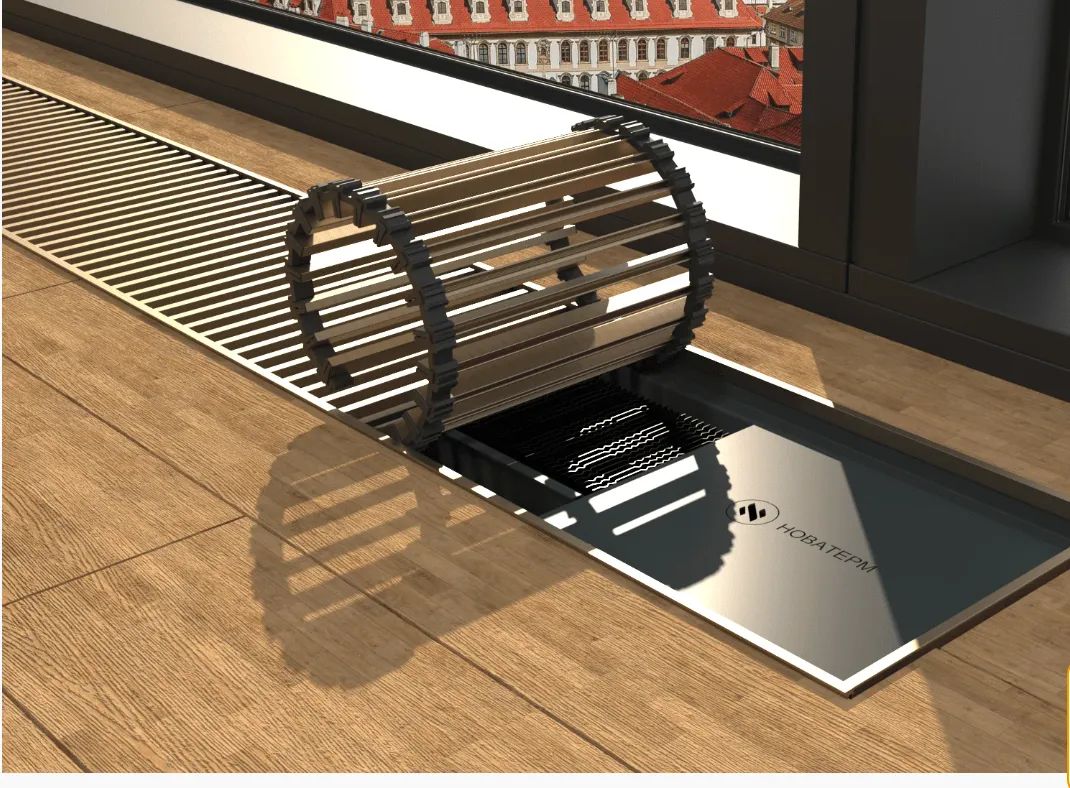 Внутрипольный конвектор Новатерм НТ-В-19/40/